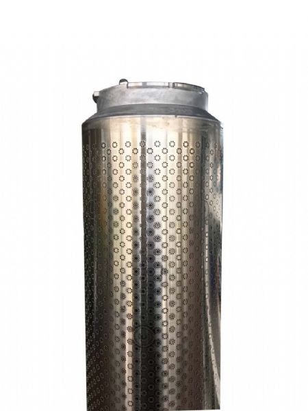 The engraved surface of a nickel rotary printing screen